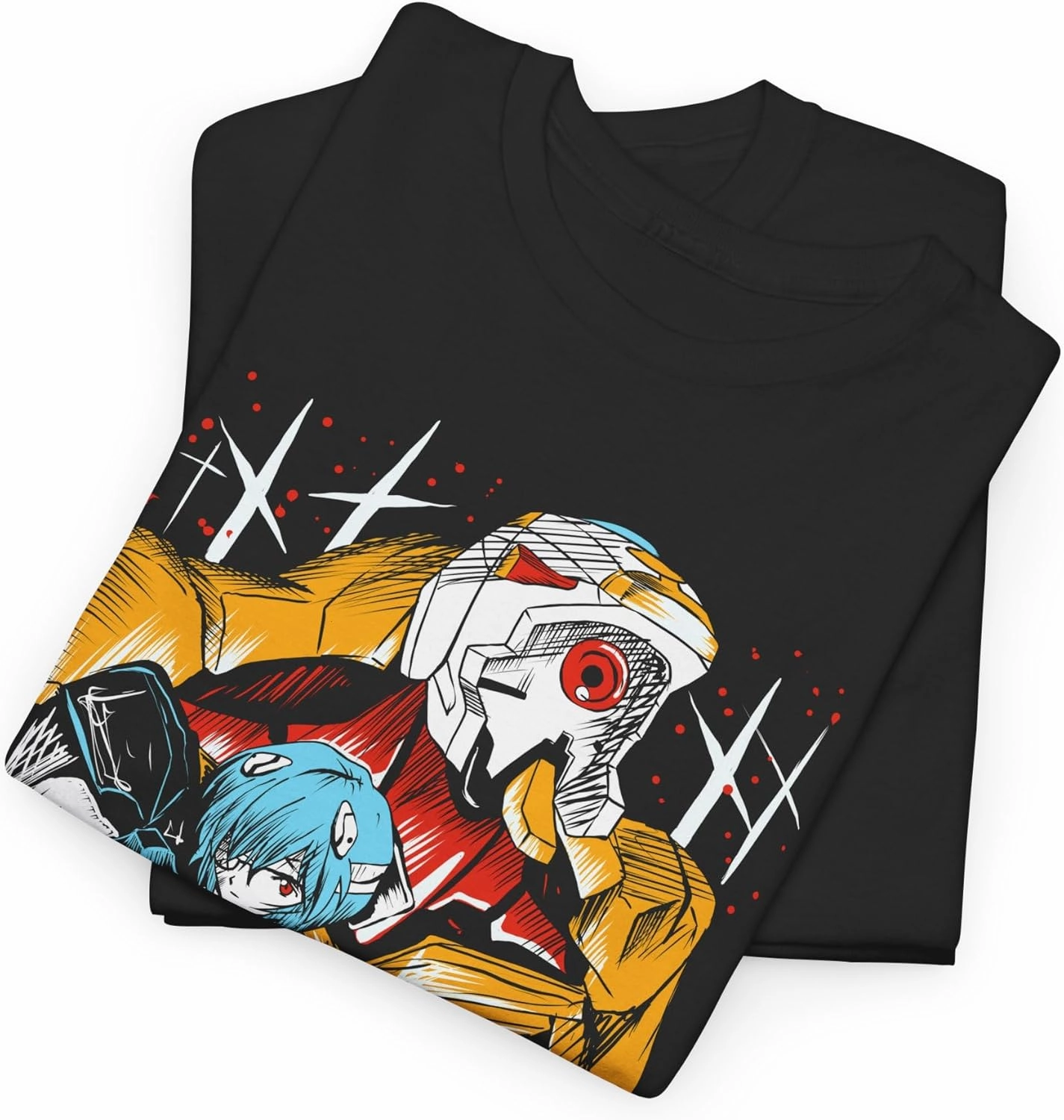 Rei Ayanami T-Shirt Graphic Tee Men Anime Vintage Unisex Waifu Ecchi Sexy Gift Soft Shirt Special Premium Exclusive Manga