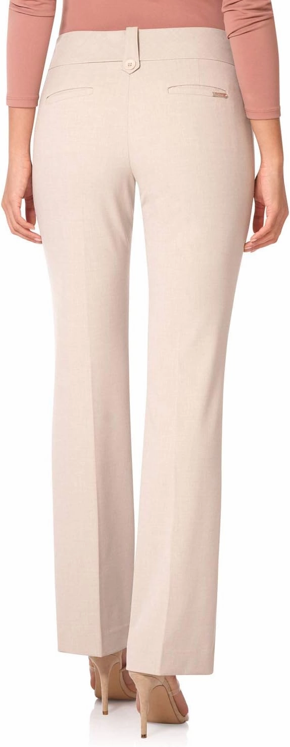 Rekucci Women's Smart Desk to Dinner Stretch Bootcut Pant w/Tummy Control