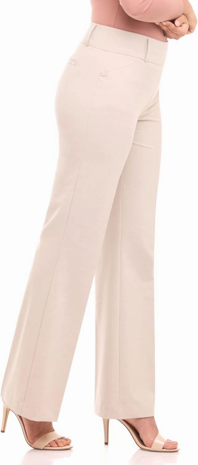 Rekucci Women's Smart Stretch Desk to Dinner Wide Leg Pull-On Pant