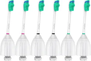 Replacement Brush Heads Compatible with Philips Sonicare Toothbrush Essence Xtreme Elite and Advance HX7022/66, 6-Pack