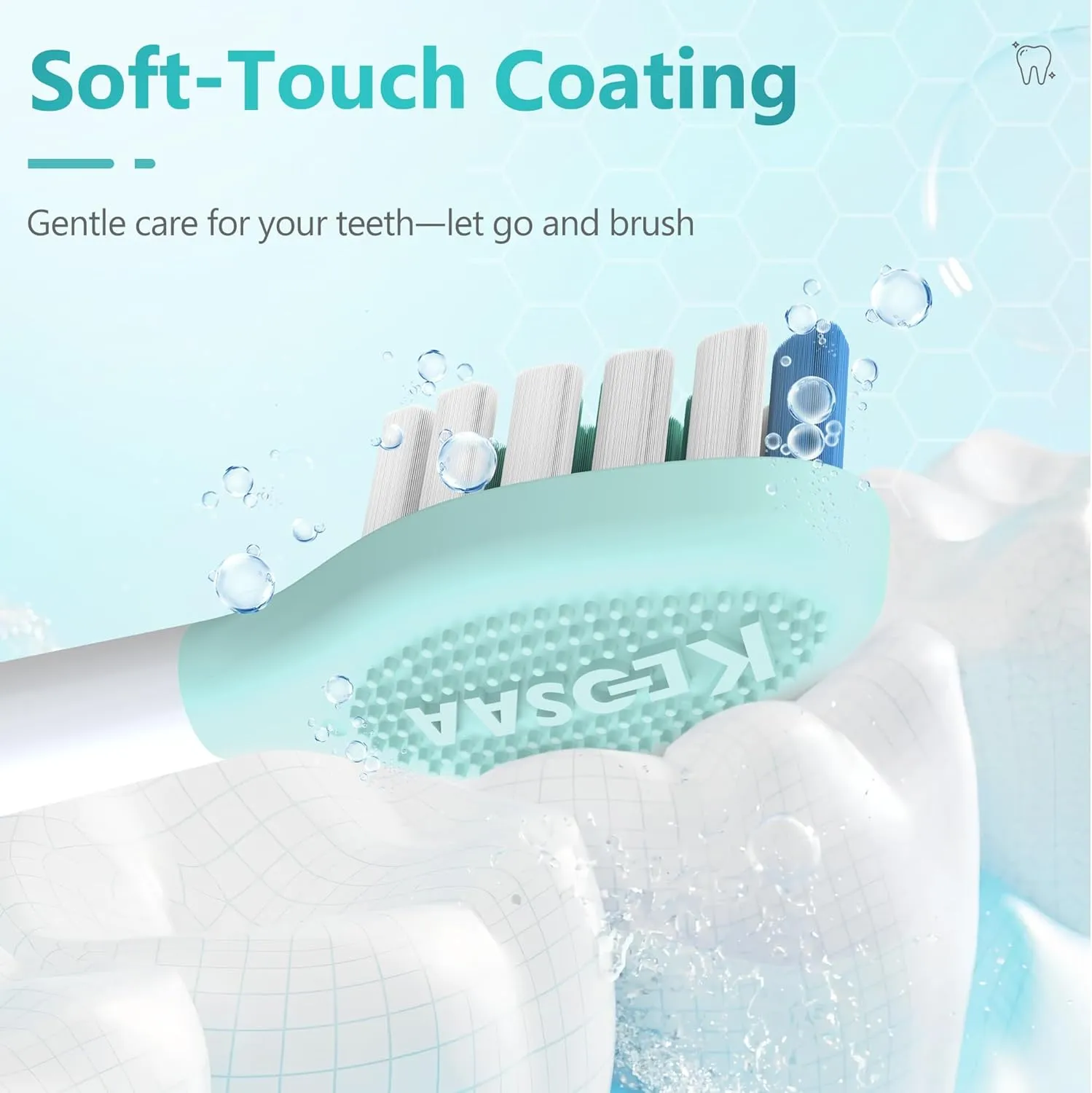 Replacement Toothbrush Heads for Philips Sonicare Electric Toothbrush, 2-in-1 Tongue Cleaner, 10 Pack, Mint Green,Suitable for Philips Sonicare Heads, C2, C1, C3, W1, W2, W3, G1, G2, G3...