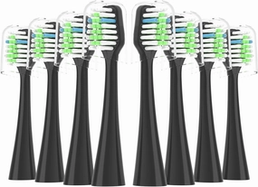 Replacement Toothbrush Heads Fits for Waterpik Complete Care 9.0 (CC-01), Care 5.0 (WP-862) Sonic Electric Tooth Brush Refill(8-pc), Pisonicleara