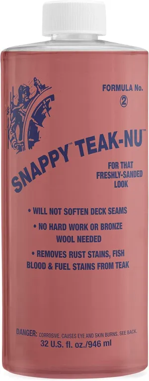 Restore & Renew Weathered, Gray Teak & Other Fine Wood Professional Strength - For That Freshly Sanded Look