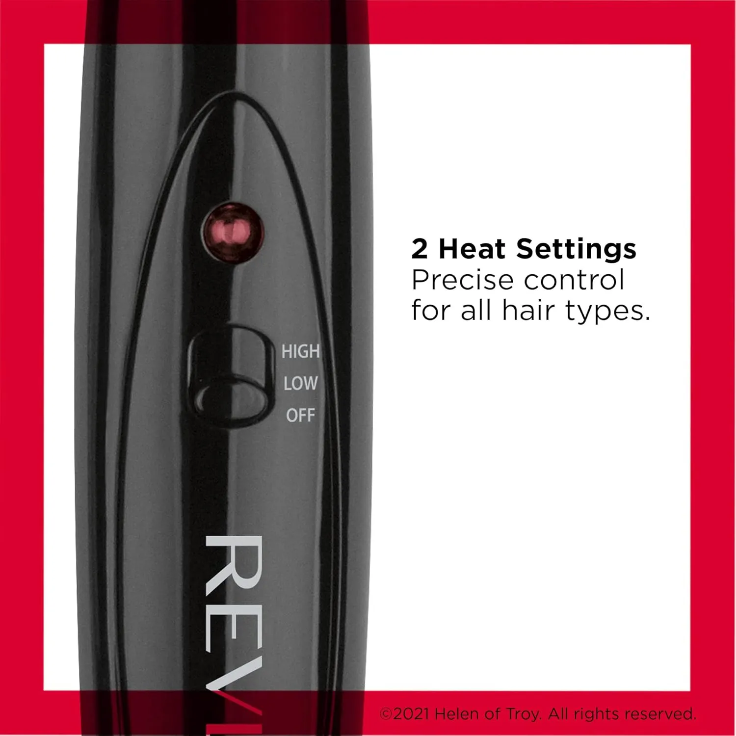 REVLON Silicone Bristle Heated Hair Styling Brush | Fast, Long Lasting Volume for Easy Styling | 1" Barrel for Full Body and Smooth Styles (Black/Pink)