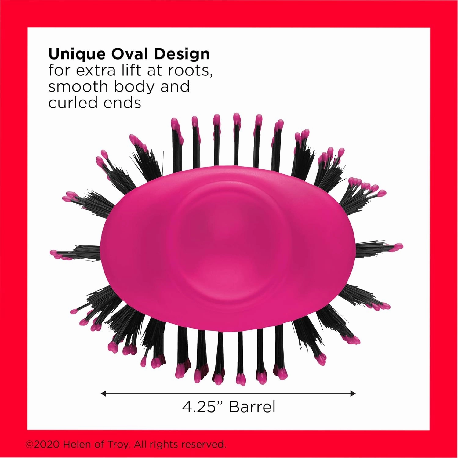 REVLON One-Step Volumizer Original 1.0 Hair Dryer and Hot Air Brush, Pink