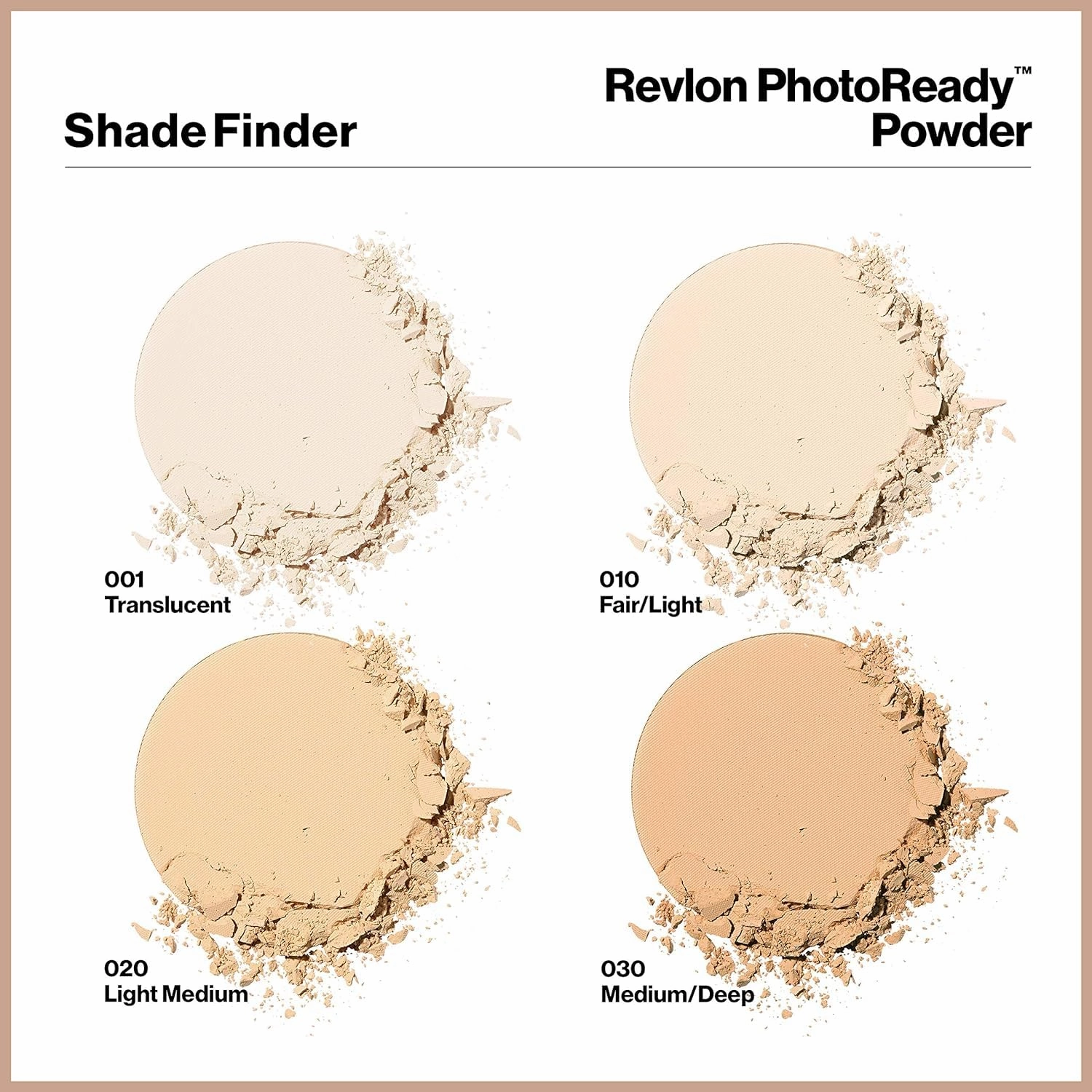 Revlon PhotoReady Powder, Light Medium [020] 0.25 oz (Pack of 3)