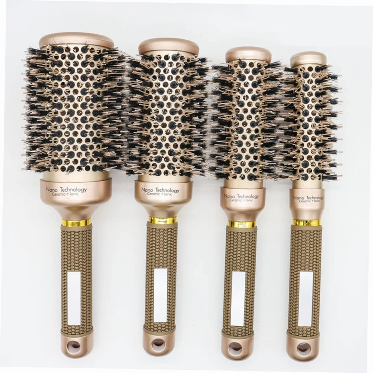 Roller Round Hair Brush Hair Comb for Men Natural Hair Brush Anti-static Curling Comb Natural Boar Bristle Hair Brush Round Brush for Blow Drying Hair Straightener Massage Comb Man