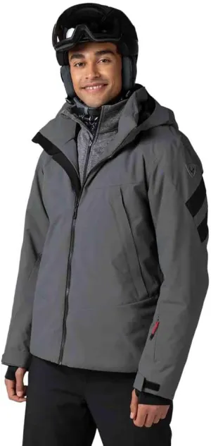 ROSSIGNOL Controle Insulated Ski Jacket (Men's), Onyx Grey, Medium
