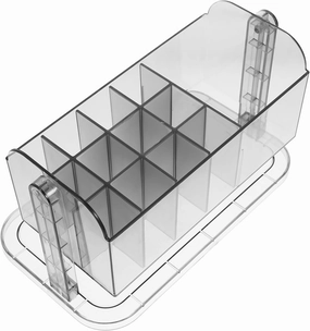 Rotating Makeup Brush Holder Transparent Cosmetic Organizer for Desktop Storage Versatile Makeup and Stationery Organizer and Stable Design for