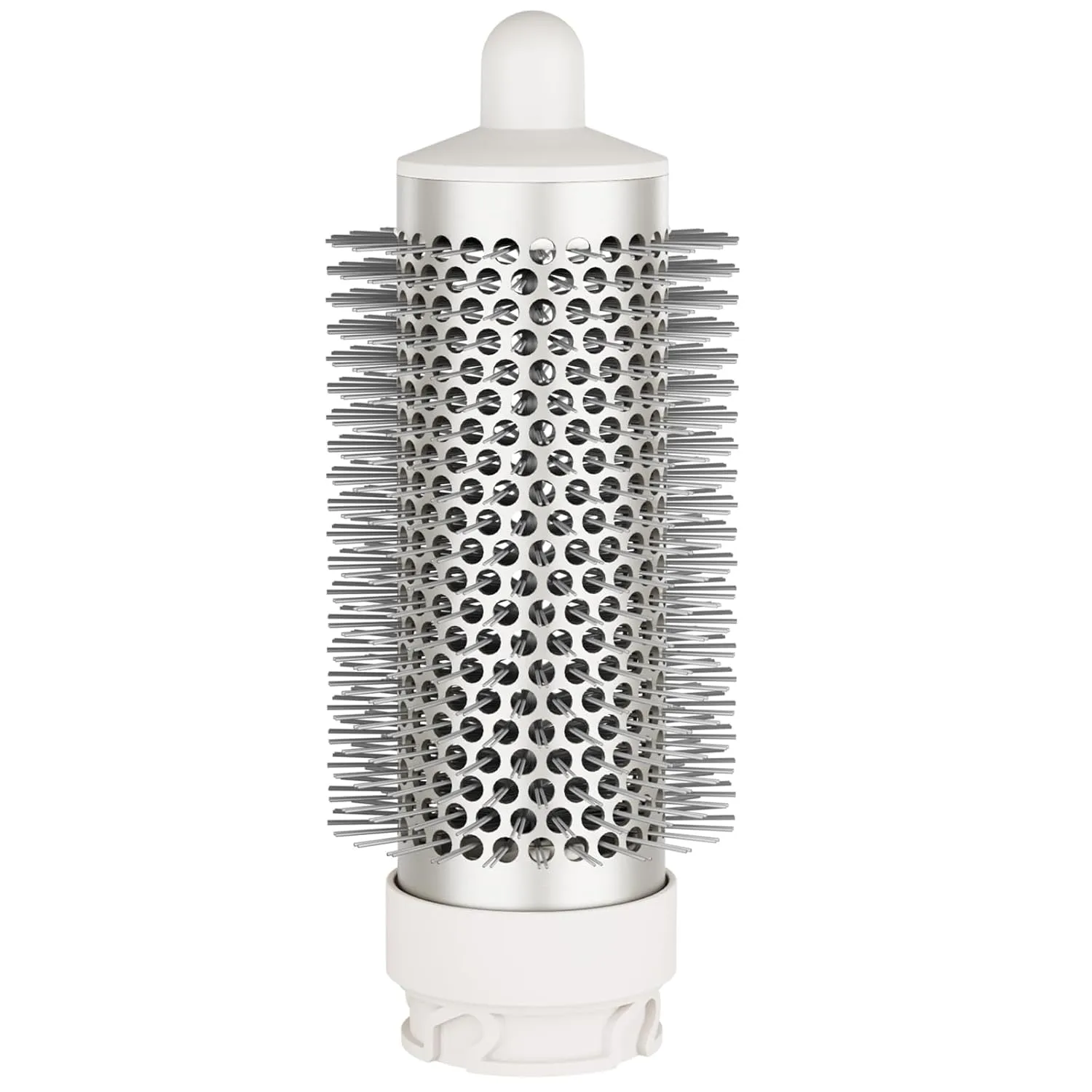 Round Brush Attachment for Shark FlexStyle Blow Dryers Attachments, Normal Oval Round Volumizing Brush Styling for Straight, Wavy, Curly, and Coily Hair, Sliver