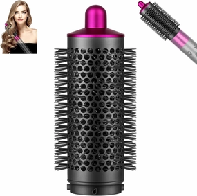 Round Volumizing Brush and Smoothing Dryer Attachment for Dyson Airwrap Styler HS01/HS05, Hair Smoothing Drying Volumizer Styling Kit Nozzle Compatible with Airwrap(Rose)