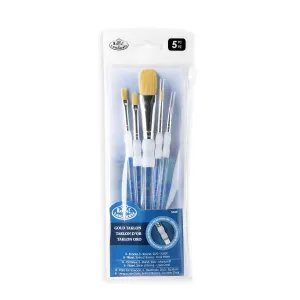 Royal 10014044 Talkon Brush 5 Piece Rubgrp, Assorted Size, Multicolor 5 Set