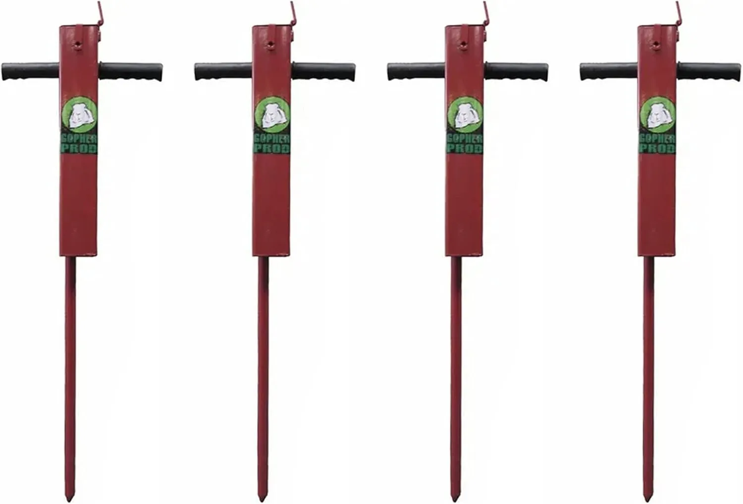 Rugged Ranch Professional Gopher Prod Tool, Red (4 Pack)