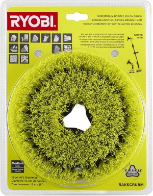 Ryobi RAKSCRUBM Medium Nylon Brush (Single)