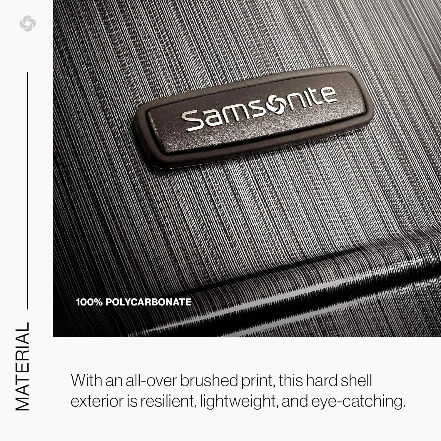 Samsonite Winfield 2 Hardside Expandable Luggage with Spinner Wheels, Charcoal, Checked-Medium 24-Inch