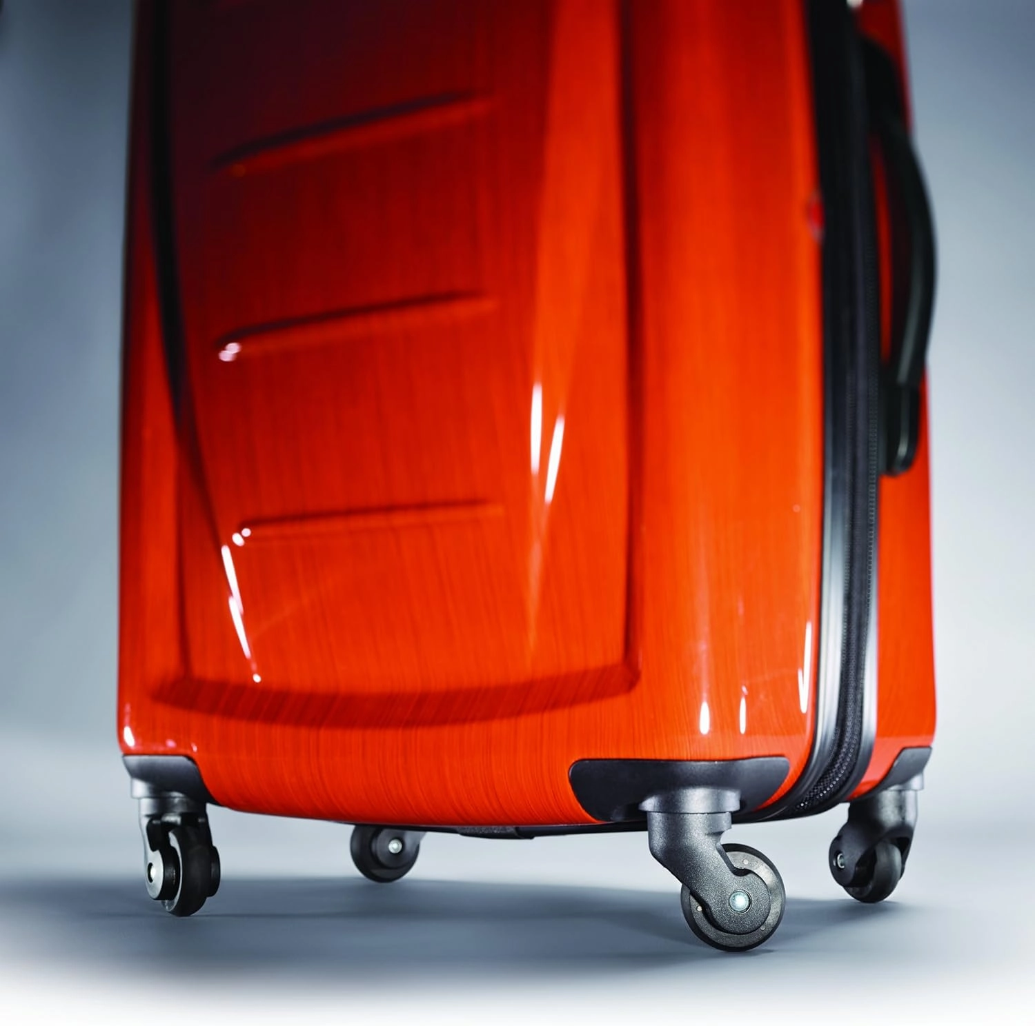 Samsonite Winfield 2 Hardside Expandable Luggage with Spinner Wheels, Orange, Checked-Medium 24-Inch