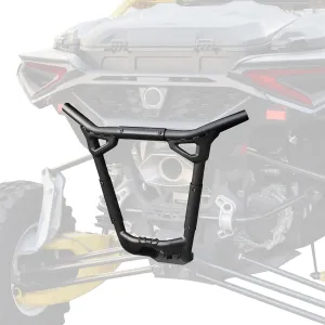 SAUTVS Rear Pre-Runner Bumper for Can-Am Maverick R, Combined Black Rear Brush Guard Protector Heavy Duty Rear Bumper for Can Am Maverick R MAX X RS 2024  Models Accessories, Replace #715007172
