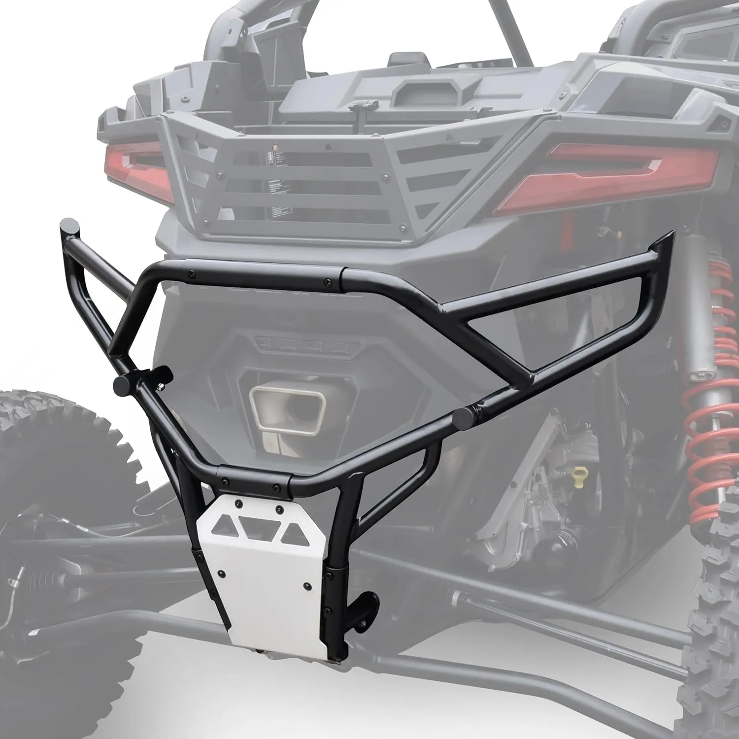 SAUTVS XL Rear Bumper for Polaris RZR PRO R 2022-2024, Wider Combined Heavy Duty Extended Full Jungle Mode & Desert Mode Rear Brush Guard Protector Bumper for Polaris RZR PRO R 2022-2024 Accessories