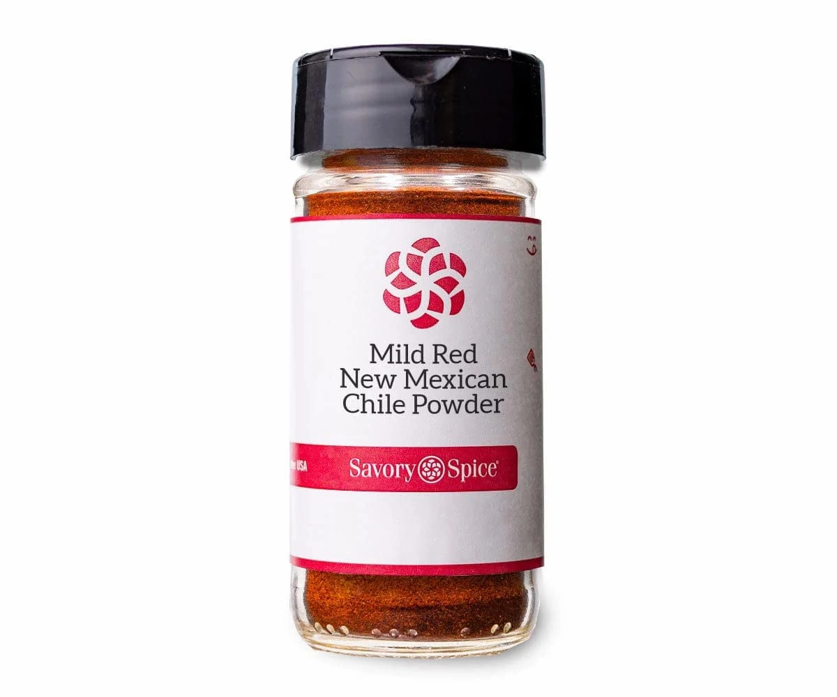 Savory Spice Mild Red New Mexican Chile Powder - Ground New Mexican Chiles Seasoning | Mild Red Chili Powder for Chili, Soups, Sauces & Moles (3 Cup Bag - Net: 9.9 oz)
