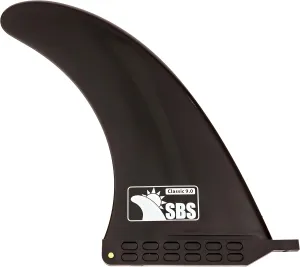 SBS - 9" Longboard & SUP Single Fin - Center Fin for Surfboards & Paddleboards