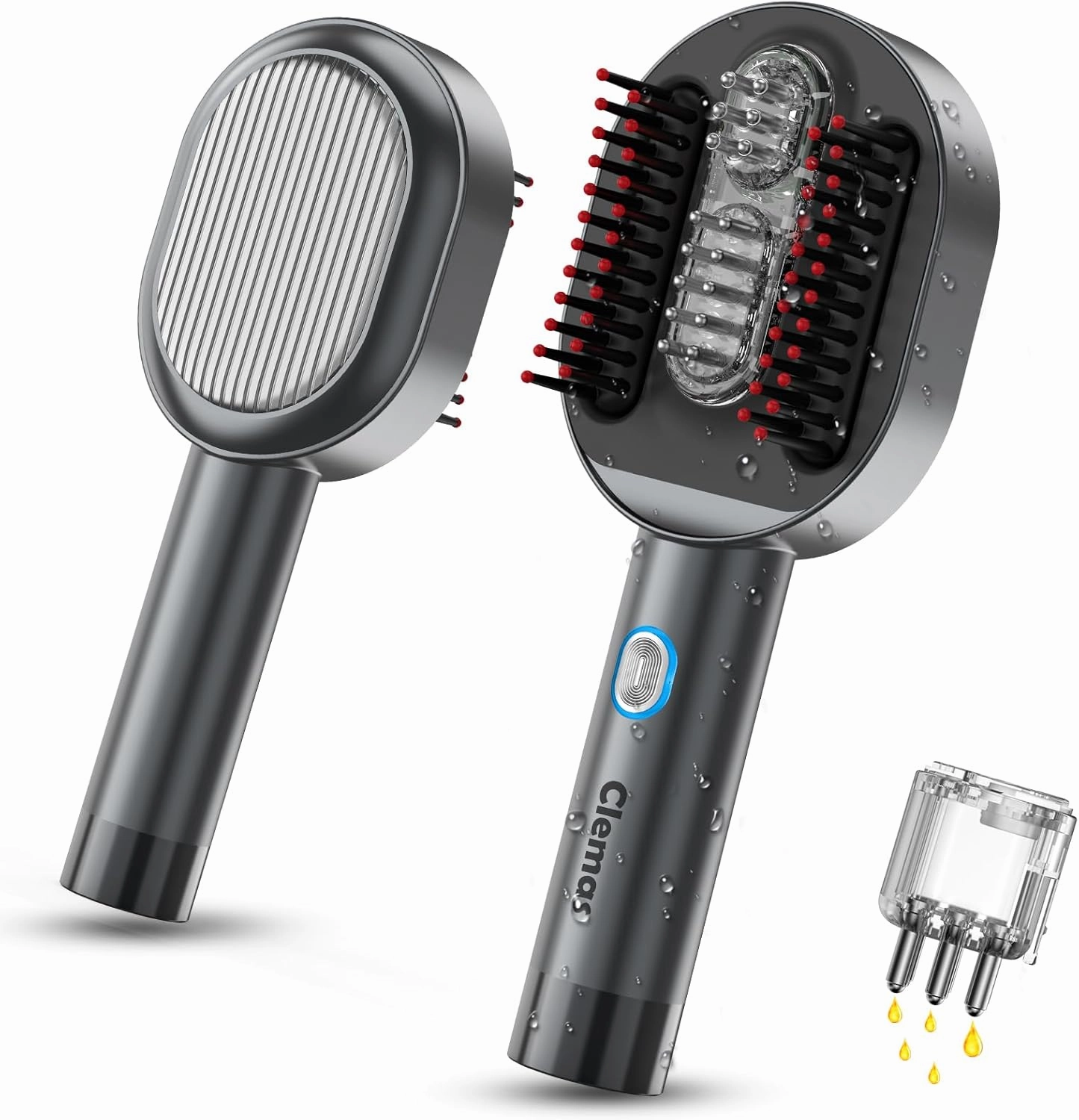 Scalp Massager Comb and Brush, Waterproof 2 in 1 Hair Oil Dispenser, 3 Massage Modes Electric Comb for Hair Care and Relaxation, Handheld Portable Hair Massager Scalp,Gifts for Men Women