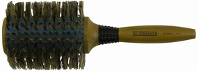 Scalpmaster Ceramic Boar Bristle Vented Round Brush, 4 Inch