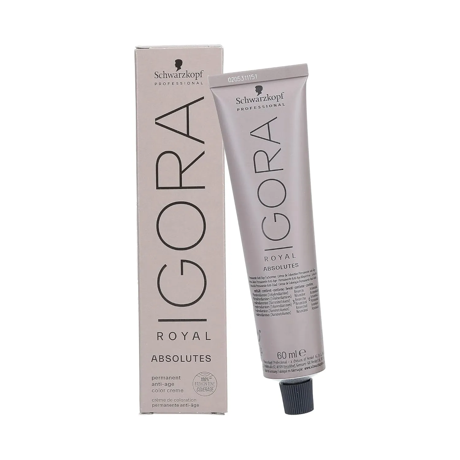 Schwarzkopf Professional Igora Royal Absolutes Hair Color, 7-50, Medium Blonde Gold Natural, 2.1 Ounce