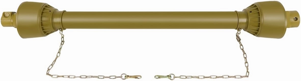 SCITOO Yellow 43"-71" PTO Shaft, 1-3/8" PTO Drive Shaft 6 Splines End Round End PTO Driveline Shaft, Series 4 PTO Shaft with Slip Clutch Fit for Bush Hog, Finish Mower, Tractor