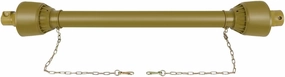 SCITOO Yellow 43"-71" PTO Shaft, 1-3/8" PTO Drive Shaft 6 Splines End Round End PTO Driveline Shaft, Series 4 PTO Shaft with Slip Clutch Fit for Bush Hog, Finish Mower, Tractor