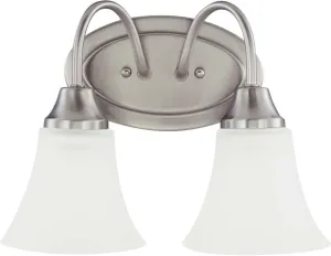 Sea Gull Lighting 44806-962 Holman Two-Light Wall / Bath Vanity Style Lights, Brushed Nickel