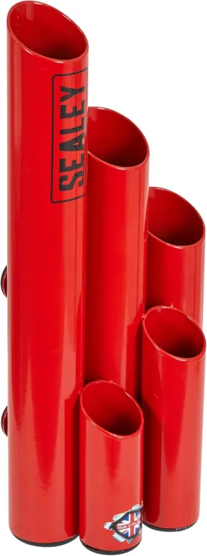 Sealey Large Magnetic Cable Tie Holder with 500 Cable Ties - Red - APCTHRXL