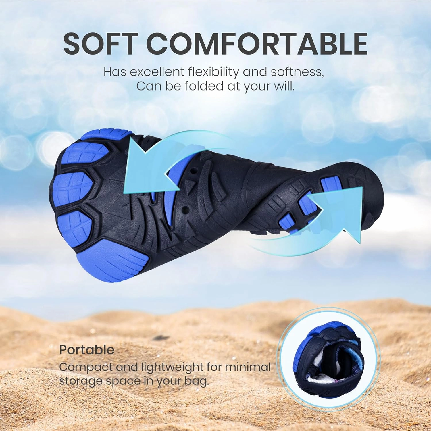 SEEKWAY Barefoot Water Shoes for Kids - Wide Toe Box and Quick-Dry Sand Shoes Toddler for Hiking Swim Beach Pool Kayak Sport Accessories, Camping Essentials Non-Slip for Boys Girls Sizes