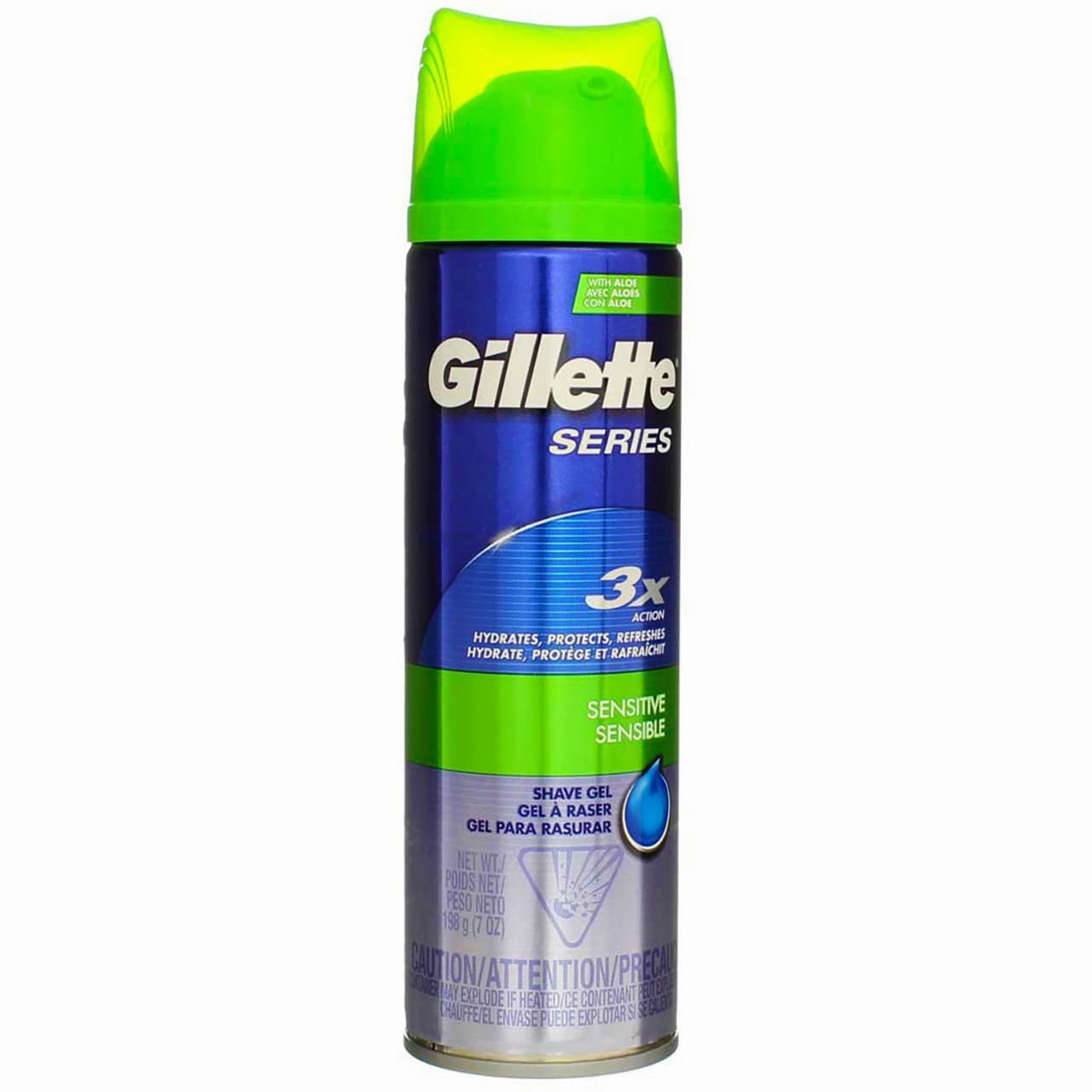 Series 3X Sensitive Shave Gel, Hydrates, Protects and Soothes Sensitive Skin, 7 Ounce (Pack of 6)