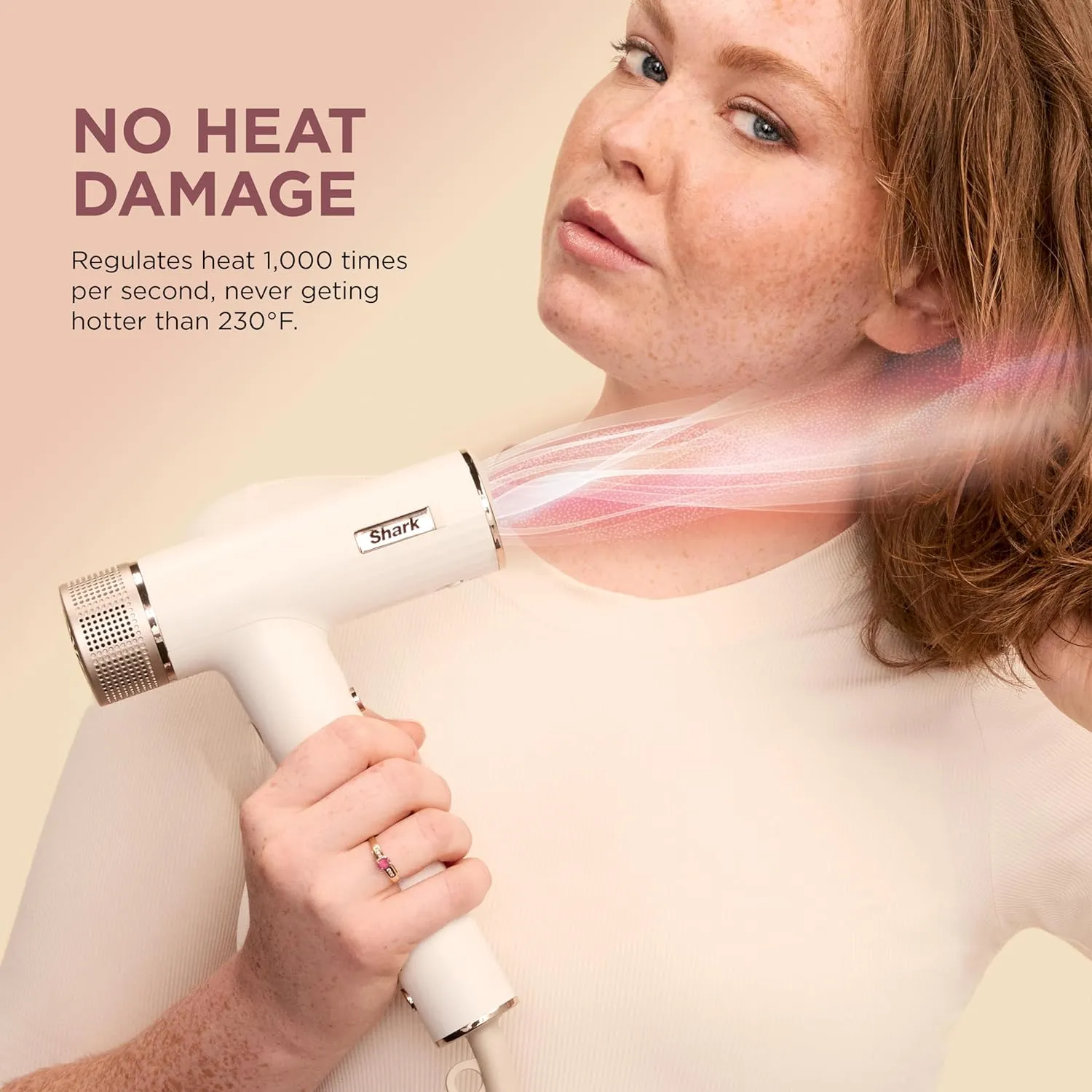 Shark Hair Dryer | SpeedStyle | No Heat Damage Hair Styling Tool | 3 Styling Tools Included | Portable & Powerful Blow Dryer | Best for Straight & Wavy Hair | Silk | HD331