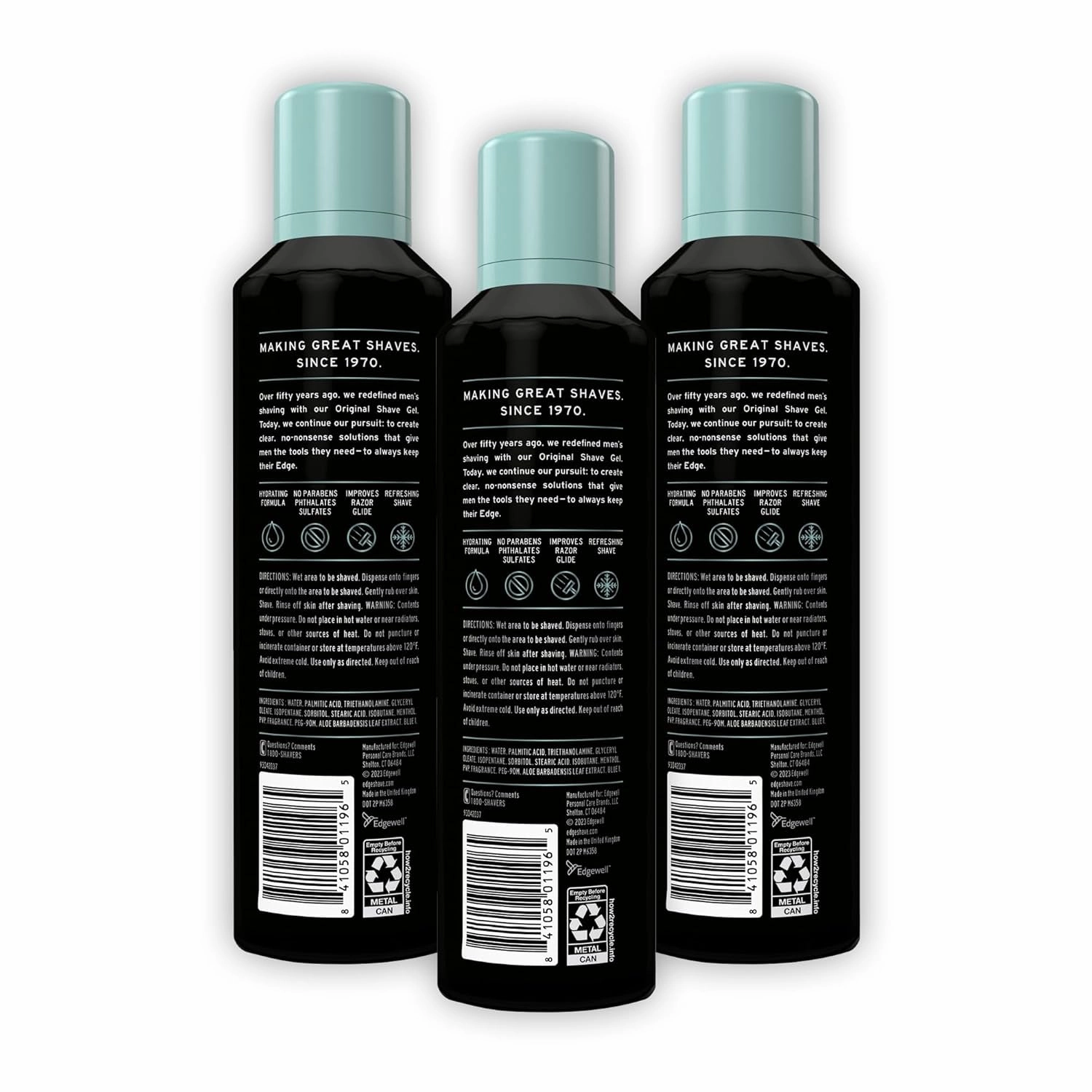 Shave Gel for Men, Cooling Eucalyptus & Tea Tree, 7Oz (3 Pack) - Shaving Gel for Men That Moisturizes, Protects and Soothes to Help Reduce Skin Irritation (Packaging May Vary)