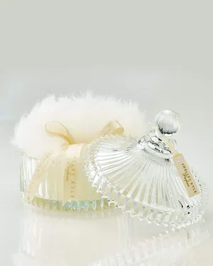 Shelley Kyle Large Powder Puff With Crystal Dish, 1 Count