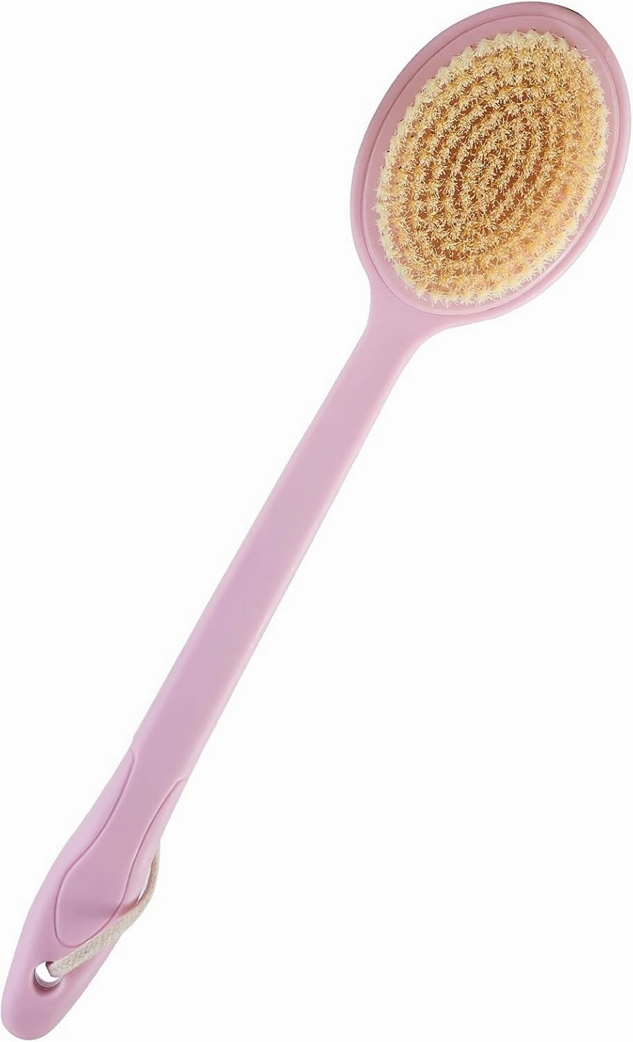Shower Brush with Soft Bristles, Back Brush Long Handle for Shower, Premium Bath Brush, Body Brush Cleans The Body Easily for Men Women（Pink 15＂） (Pink)