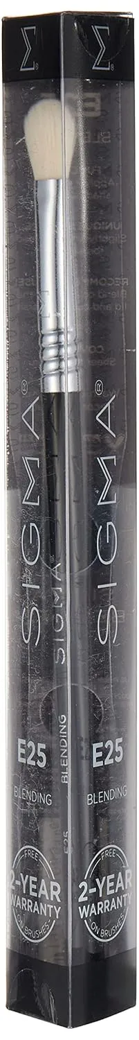 Sigma Beauty Professional E25 Eyeshadow Blending Brush – Professional Eyeshadow Brush for Seamless Eyeshadow Blending, Softens Dramatic Edges & Harsh Lines for a Well Blended Effect (1 Brush)