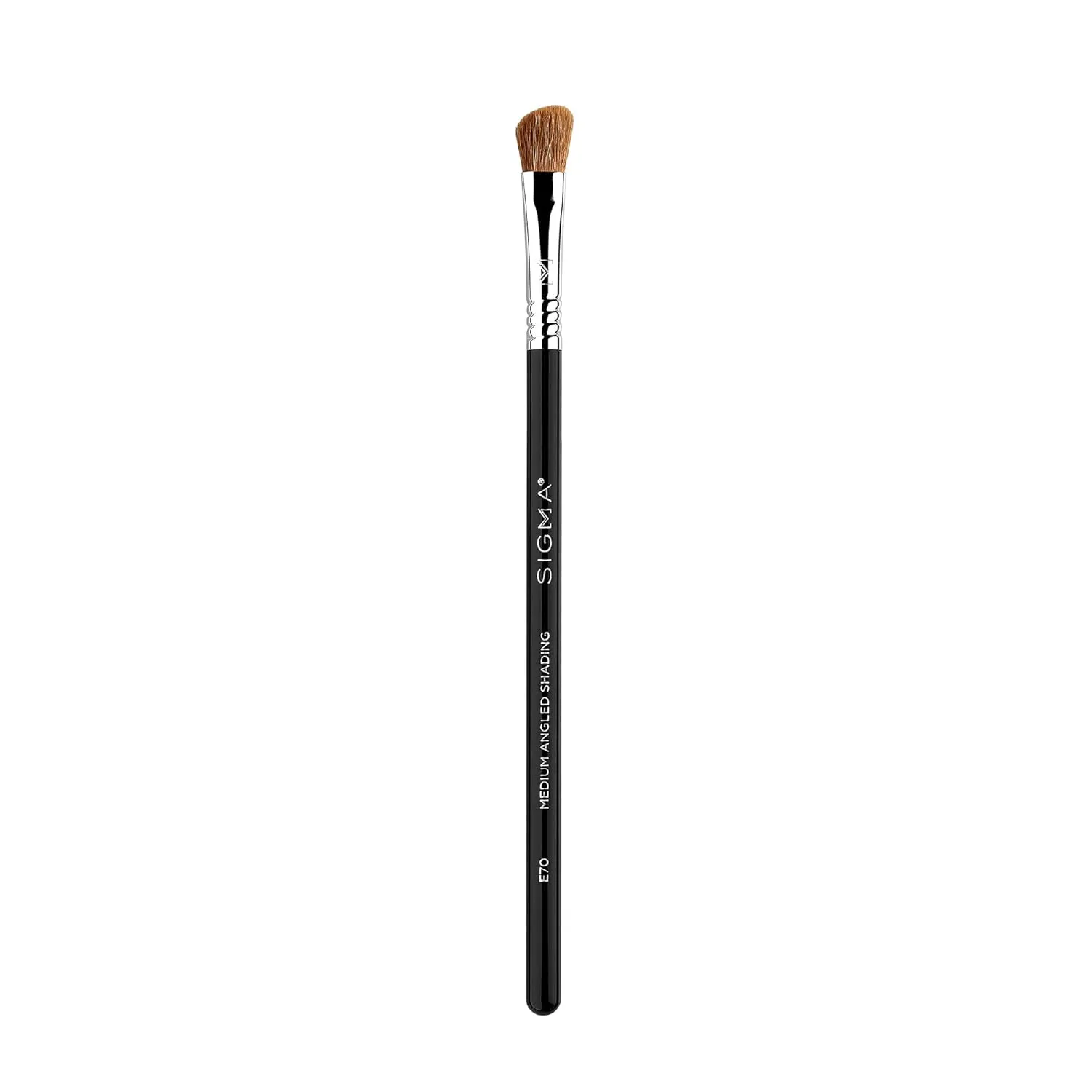 Sigma Beauty Professional E70 Medium Angled Shading Brush – Professional Eye Makeup Brush with SigmaTech® Fibers for Blending, Highlighting and Eyeshadow Color Application (1 Brush)