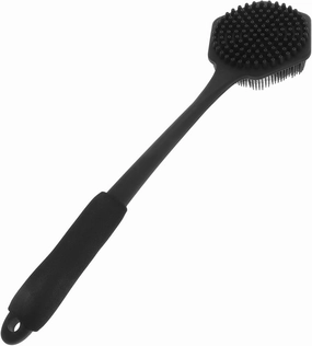 Silicone Bath Brush Handle Soft Bristles Body Scrubber for Gentle Skin Exfoliation and Efficient Cleaning Shower User-Friendly Design for Comfortable Grip and Quick Use