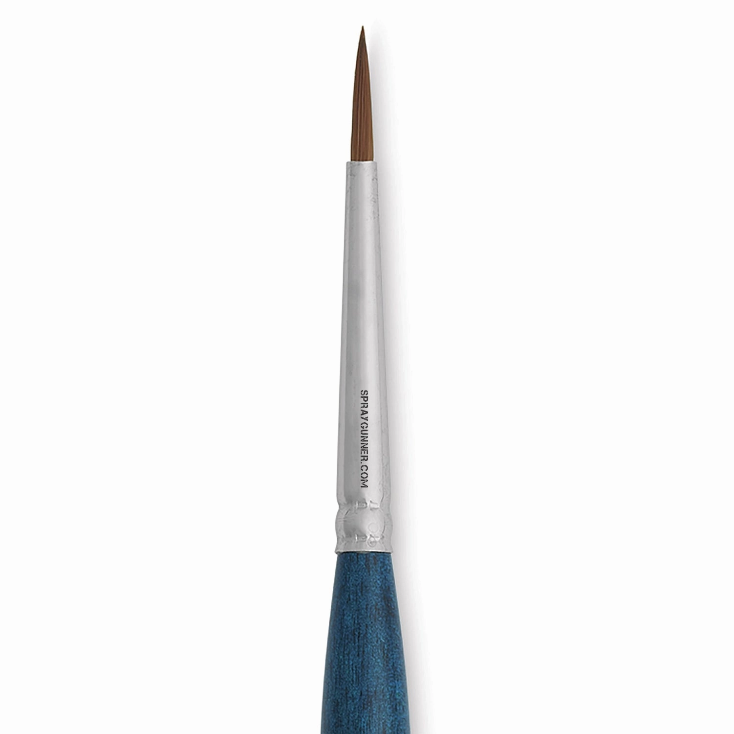 Silver Brush BelleAqua Round Short Handle Travel Brush Size 4