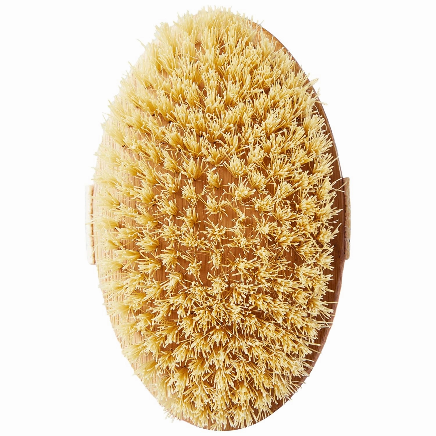 Skin Gym Round Bamboo Dry Brush for Body, Featuring Gentle Bristles and Bamboo Handle for Enhanced Skincare Product Application, Body Scrubber Exfoliator