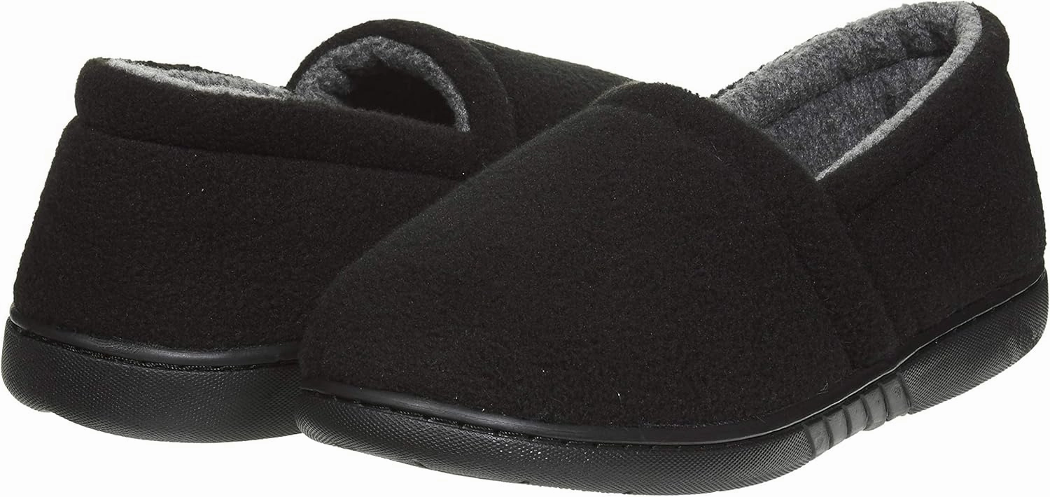 Skysole Fleece Slippers for Boys, Soft Kids Slippers with Closed Back