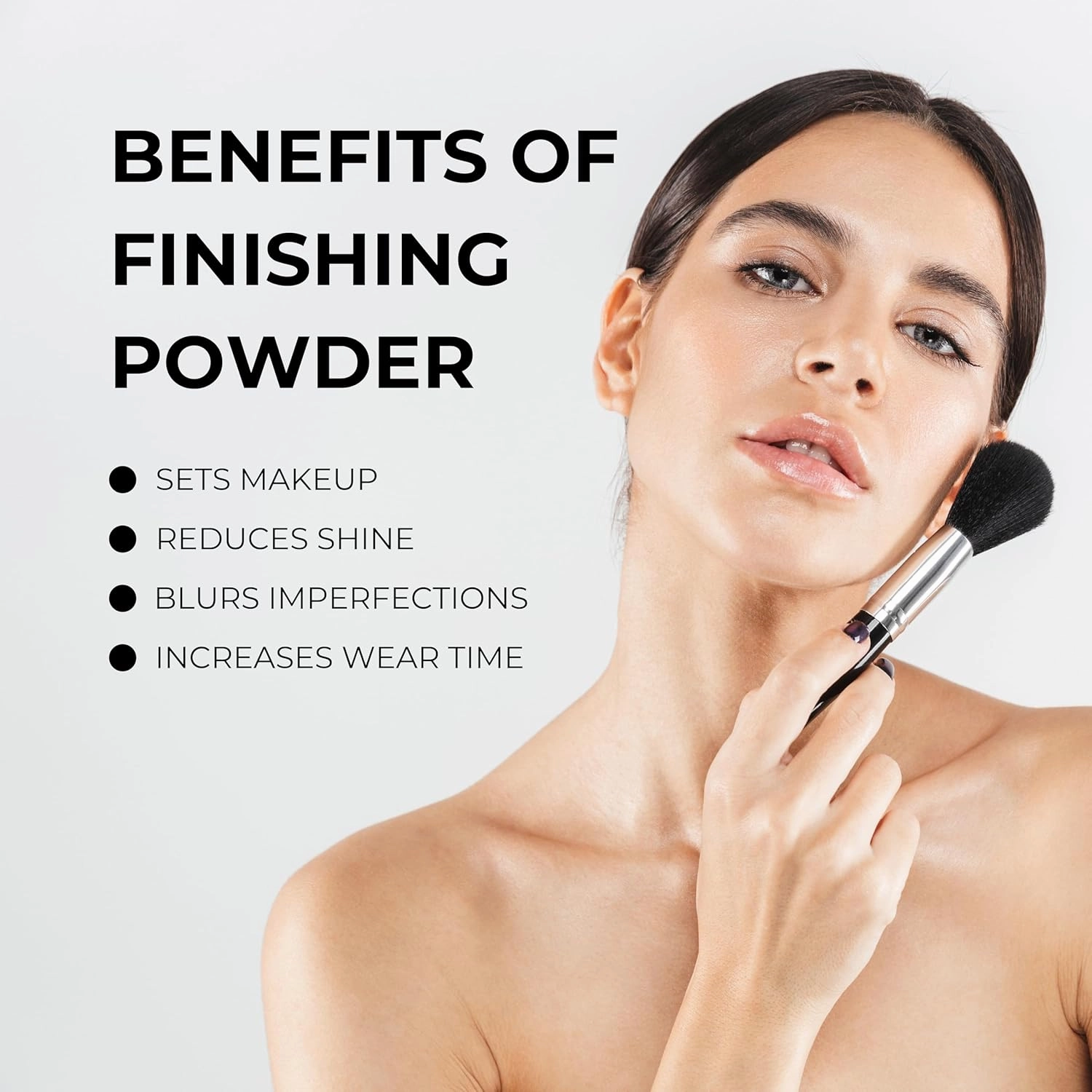 Sophia   Mabelle Finishing Powder – Lightweight Matte Setting Powder – Long-Lasting, Blurring, Buildable Face Powder for Oily Skin & Pores Powder for All Day Wear (ALMOND WHISPERER (Medium), Standard)