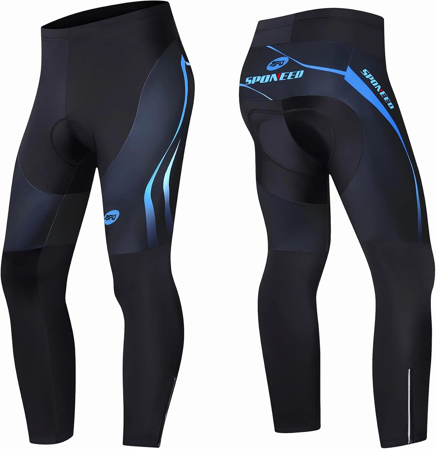 sponeed Men's Bicycle Pants 4D Padded Road Cycling Tights Leggings Outdoor Cyclist Riding Bike Wear