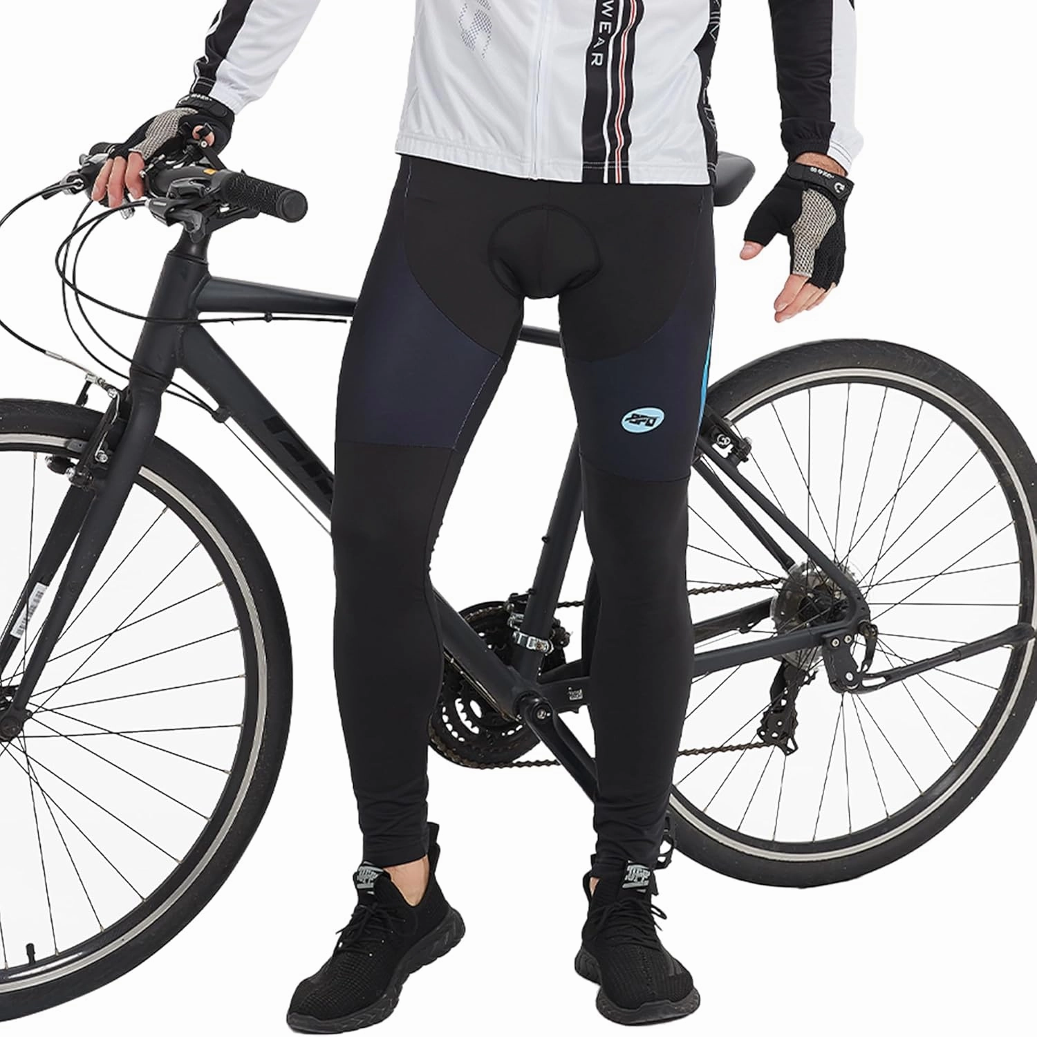 sponeed Men's Bicycle Pants 4D Padded Road Cycling Tights Leggings Outdoor Cyclist Riding Bike Wear