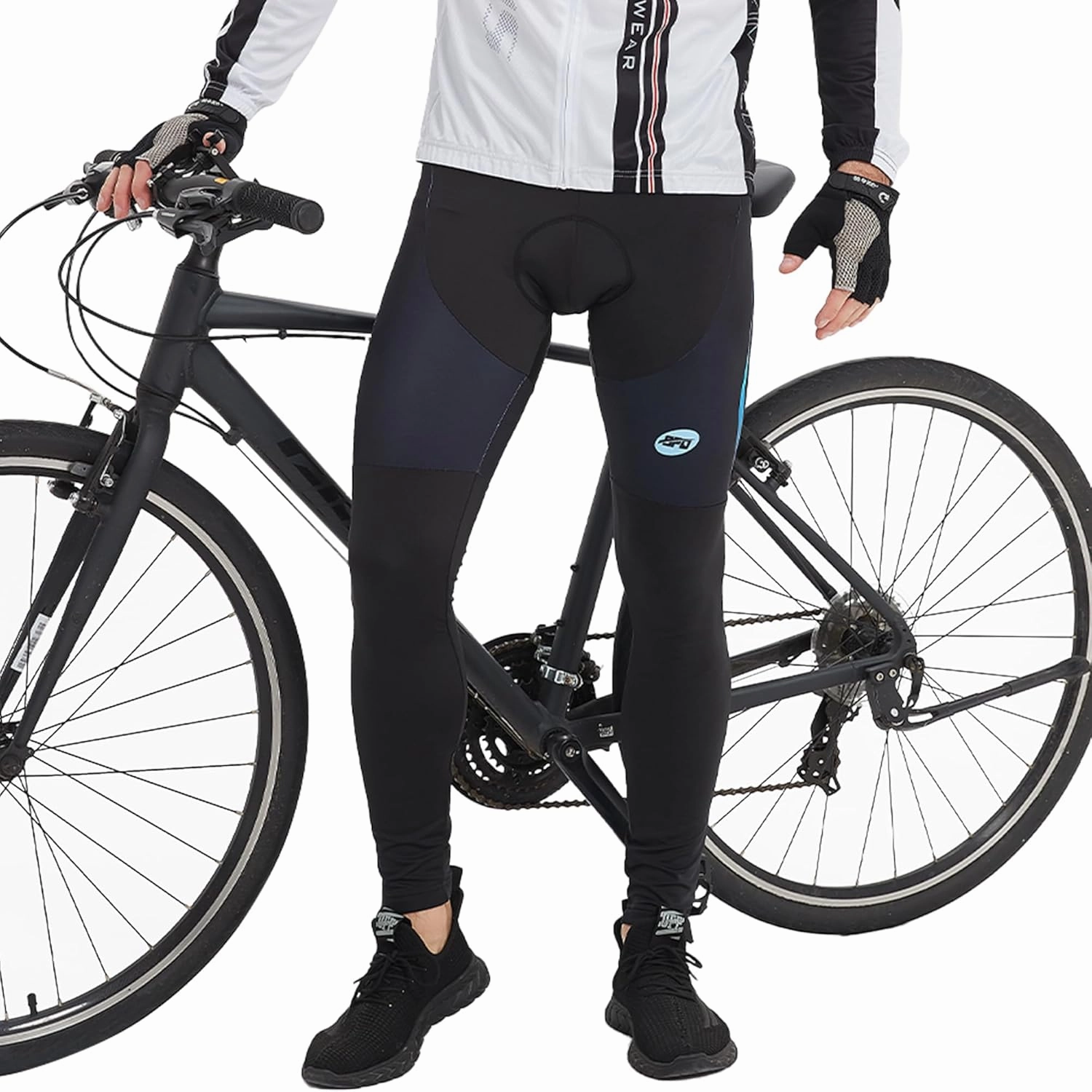sponeed Men's Bicycle Pants 4D Padded Road Cycling Tights Leggings Outdoor Cyclist Riding Bike Wear