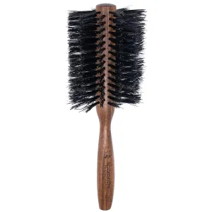 Spornette Italian Rounder Boar Bristle Round Hair Brush for Women & Men - Large Round Brush for Blow Drying, Styling & Volumizing - Wooden Brush for Medium to Long Thick, Fine, Curly or Straight Hair