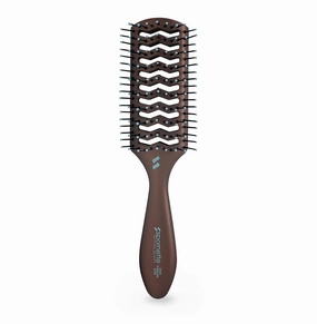 Spornette Ion Fusion Vent Brush, Tipped Nylon Bristles - For Blowouts, Blow Drying, Styling, Volumizing & Detangling Medium to Long Hair - All Hair Types For Men, Women and Children