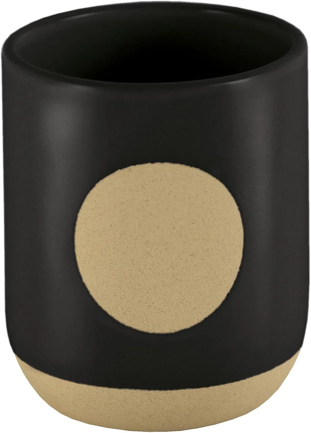 Spot Toothbrush Holder Accessories Black Material: Stoneware